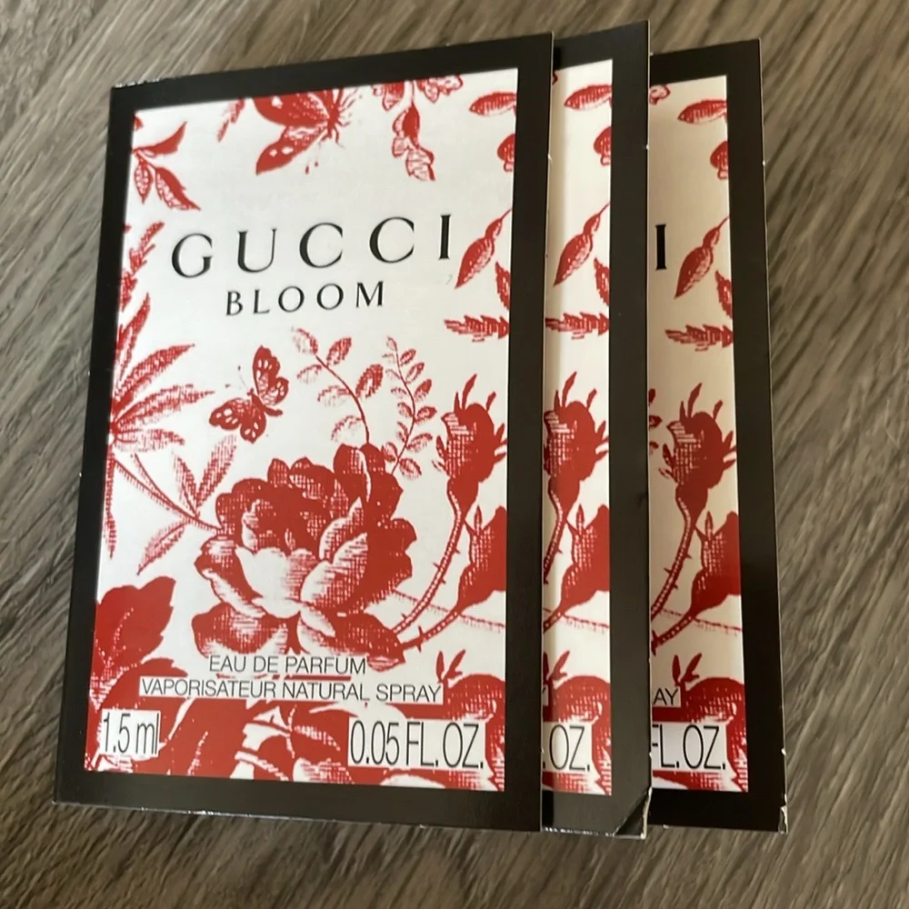3 Gucci‎ Bloom Sample Travel EDP 1.5 ml NEW